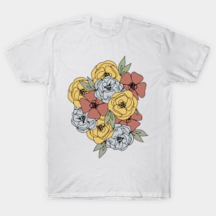 Vintage Flower Collage T-Shirt